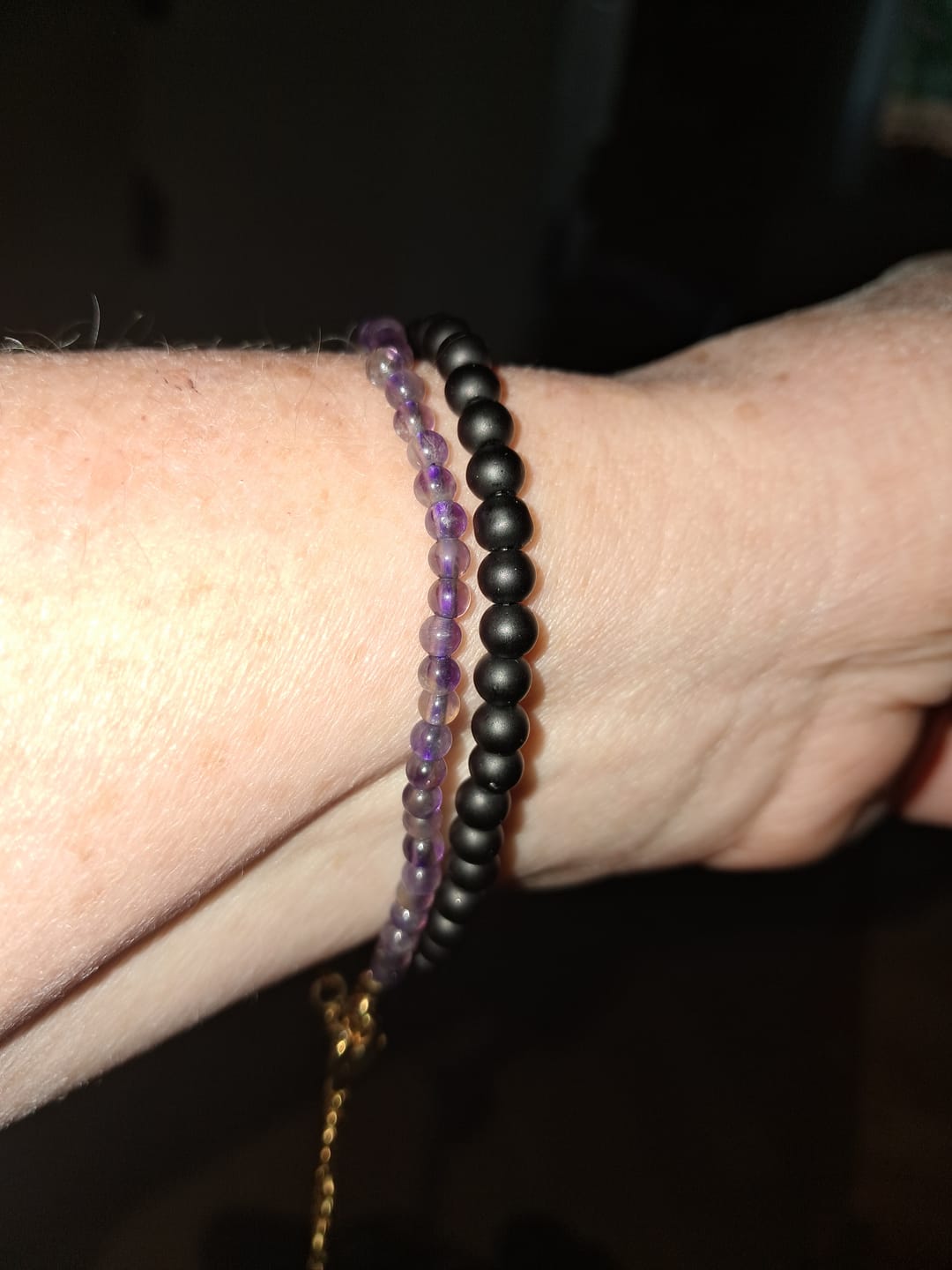 Customer photo review of Amethyst Armband - 18K Legierung