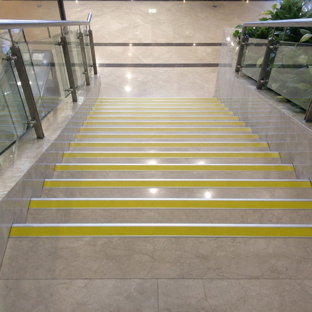 Customer photo review of Double Channel Stair Nosing 90x32mm Aluminium, 1m & 2m