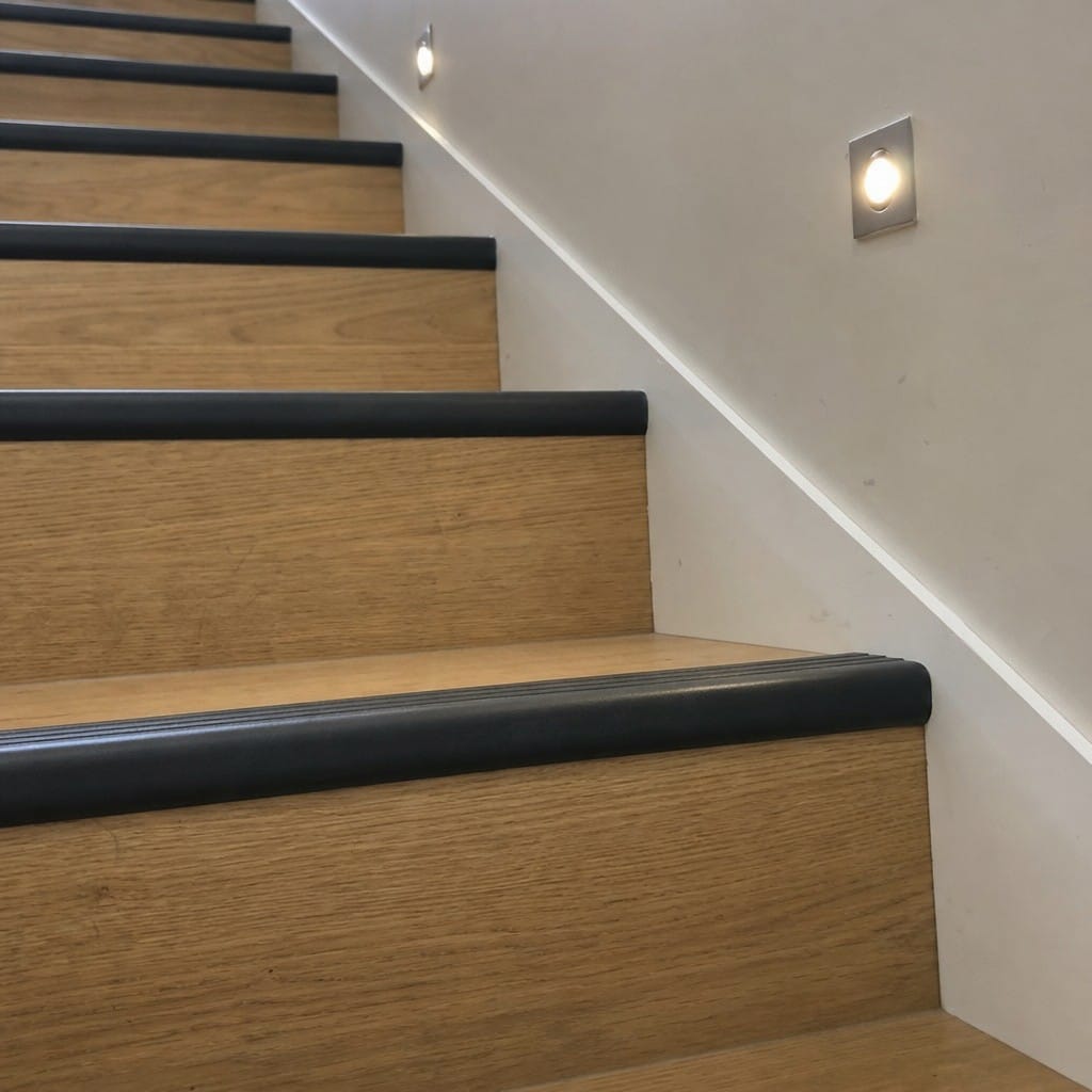 Customer photo review of PVC Anti Slip Stair Nosing 60x37mm Commercial Flexible 3.22m