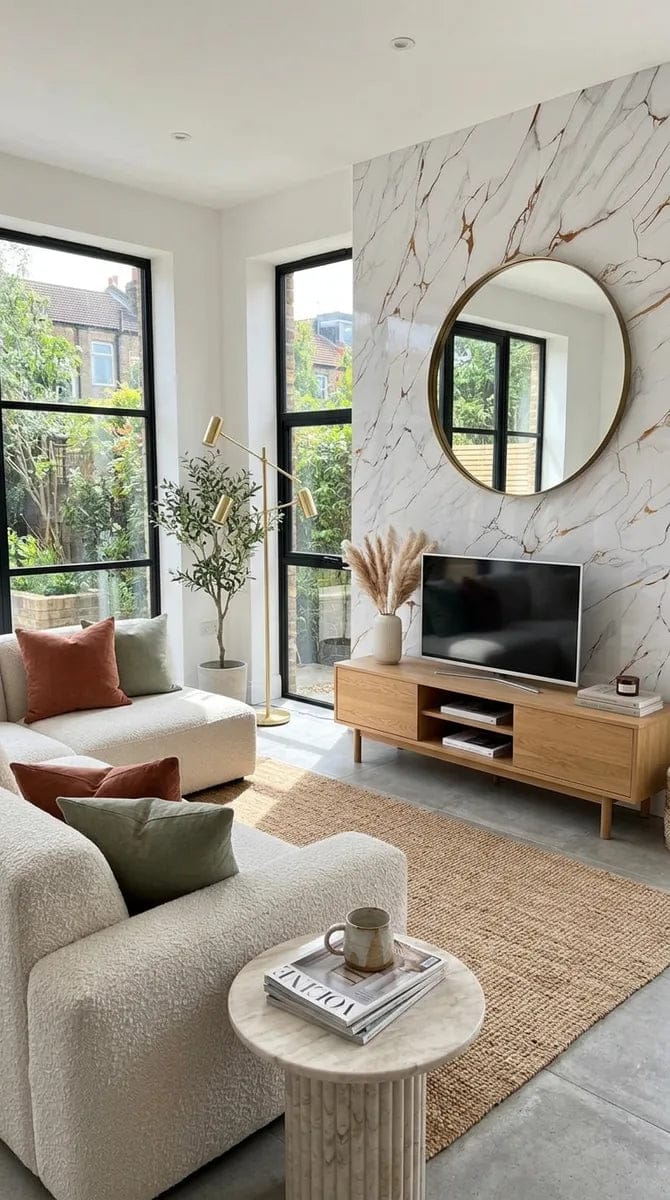 Customer photo review of Panneau PVC - Effet Marbre Blanc Gris - 250 x 120 cm – 100% Imperméable - 15 ans Garantie