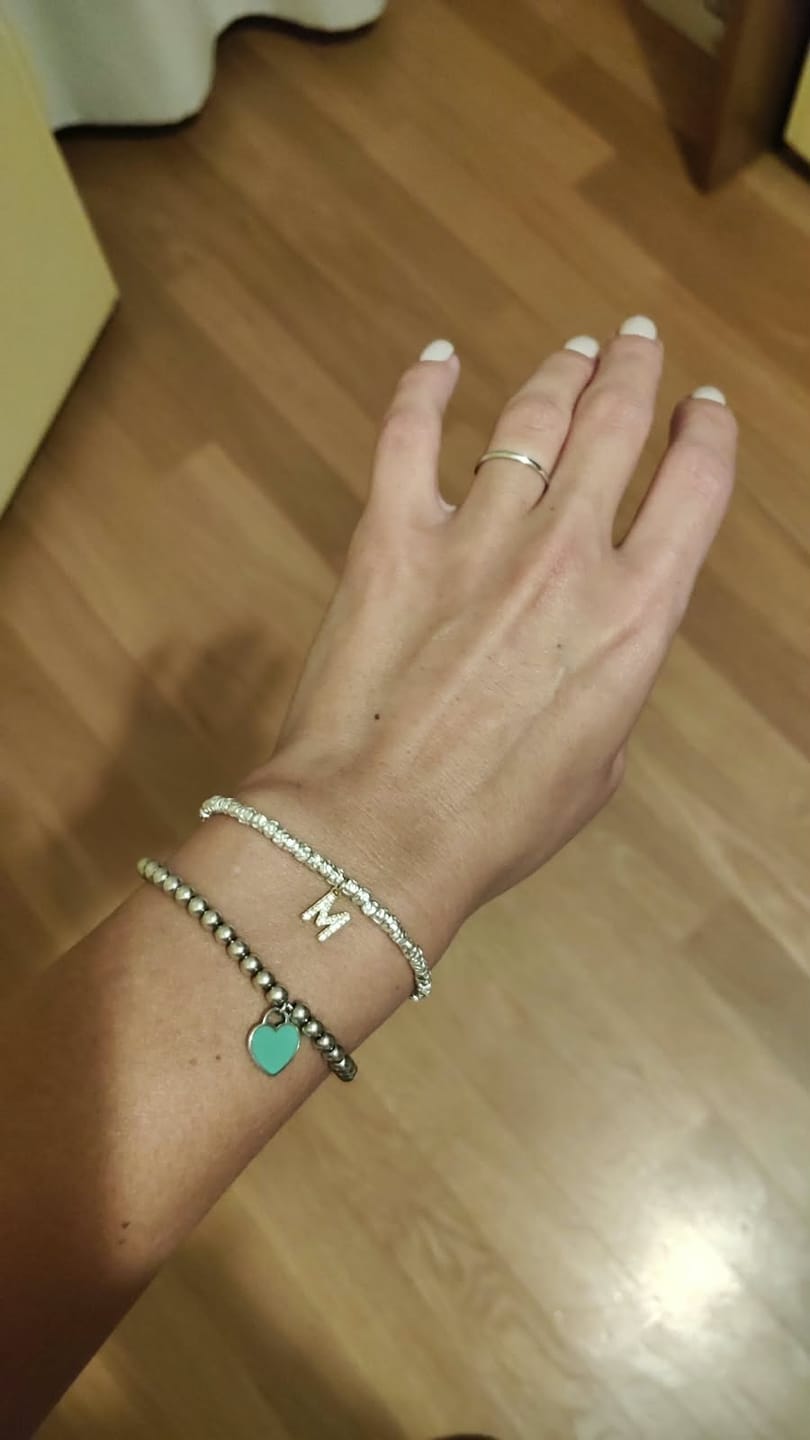 Customer photo review of CREA IL TUO BRACCIALE GRANELLI - charms oro