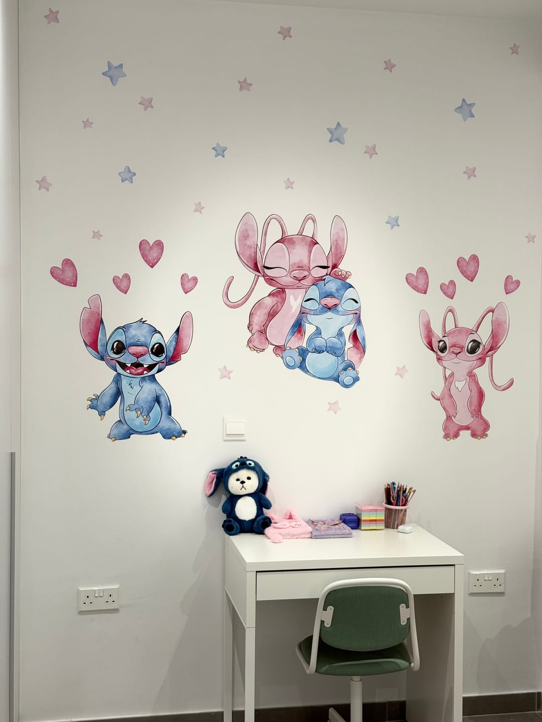 Customer photo review of Stitch Wall decals