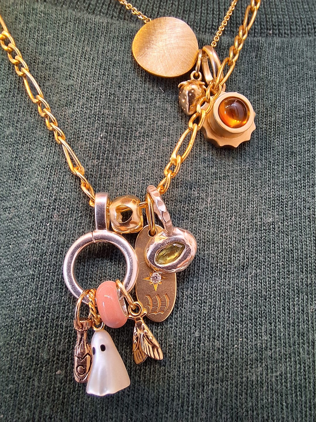 Customer photo review of 10K Heart Spacer Bead