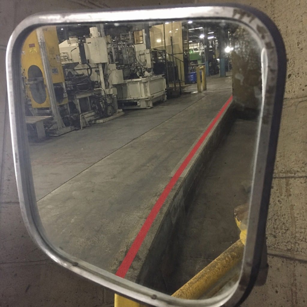 Customer photo review of Red Anti-Slip Tape | Silicon Carbide | Fire Safety & Floor Marking | 18.3m Roll
