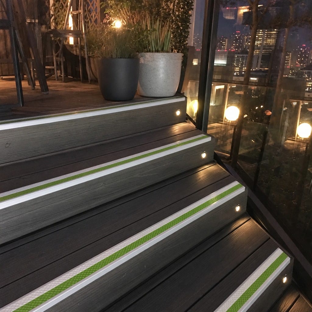 Customer photo review of Aluminium Stair Nosing 75x58mm DDA Compliant Indoor Outdoor