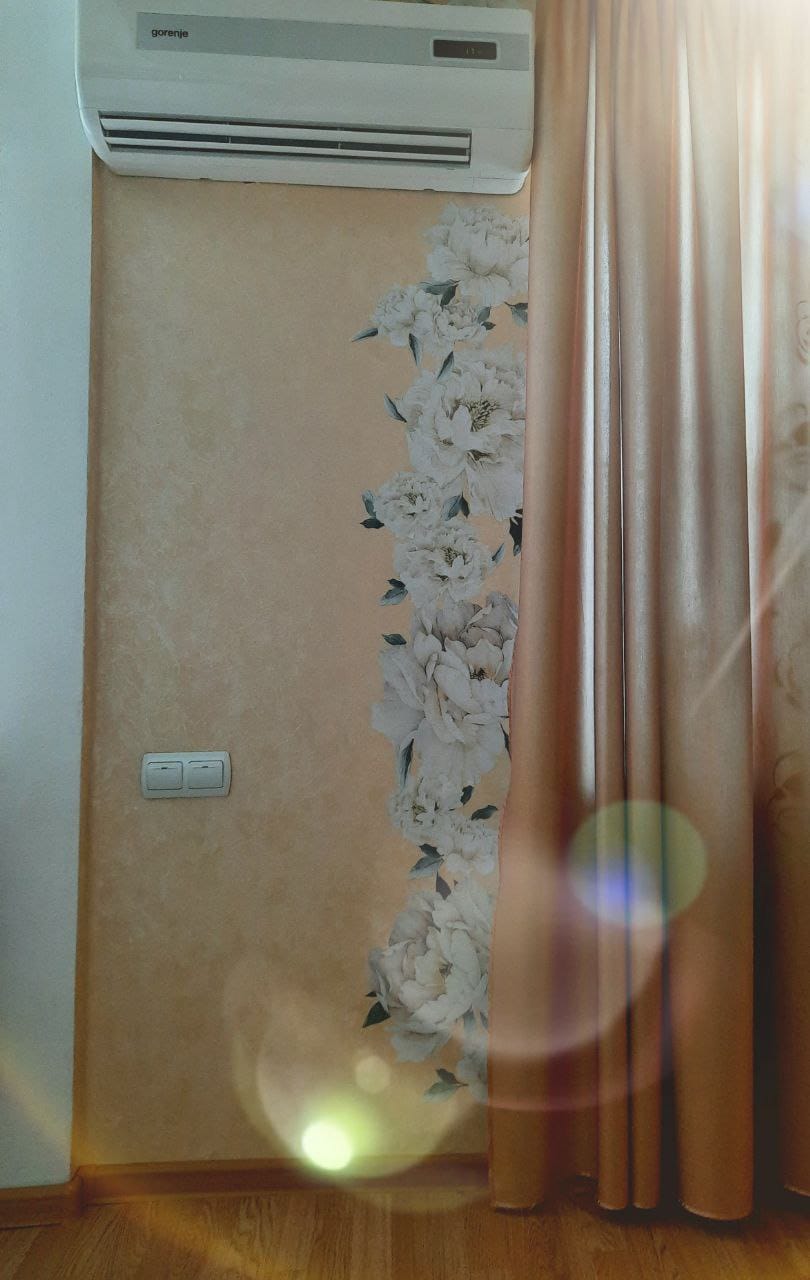 Customer photo review of Peony Wall Decals 6.4