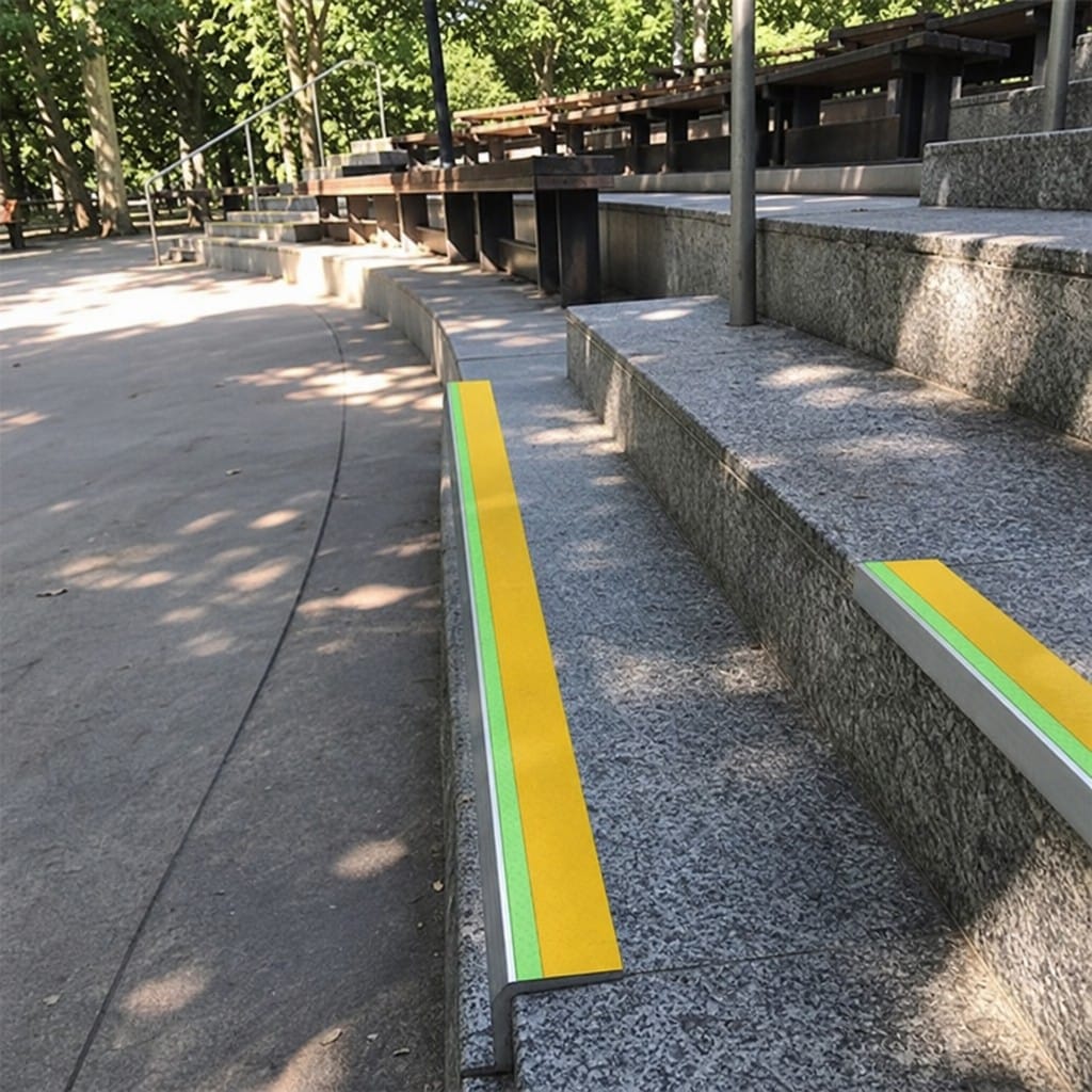 Customer photo review of Aluminium Stair Nosing 57x55mm External Rake Back, Anti Slip Grit