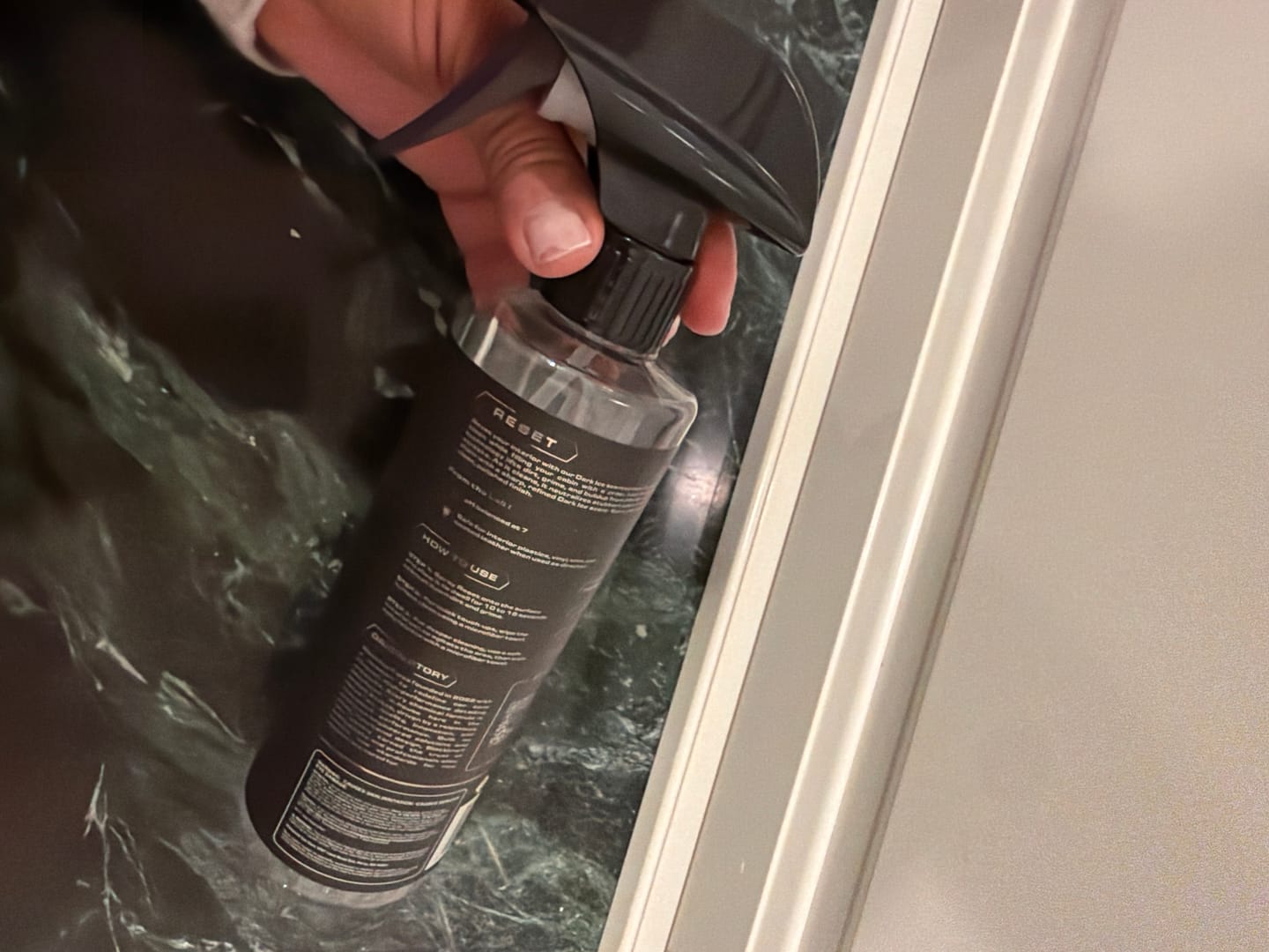 Customer photo review of BLACKLINE® RESET INTERIOR CLEANER & SCENT BOOSTER