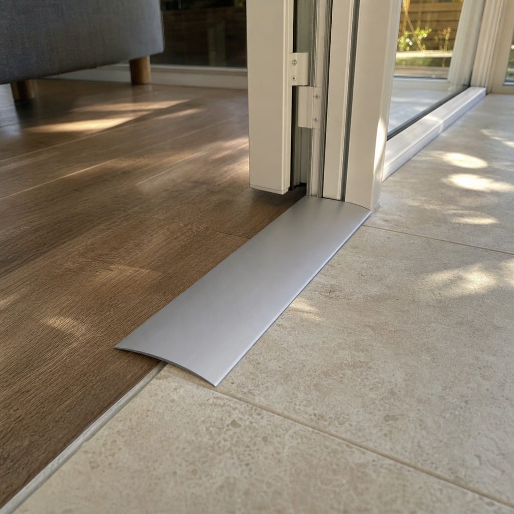 Customer photo review of Self Adhesive Anodised Aluminium Cover Strip 60mm for Smooth Transitions