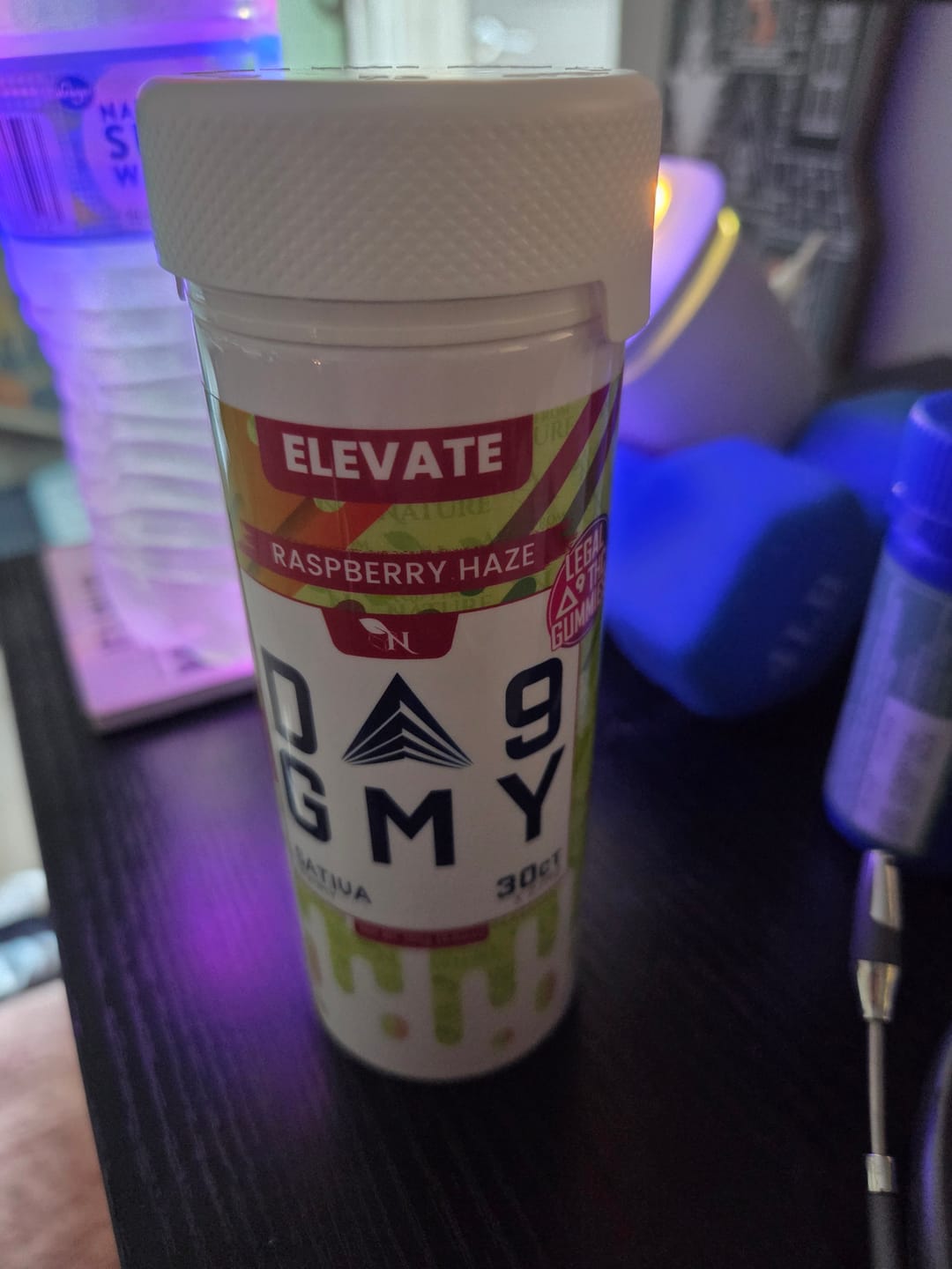 Customer photo review of DELTA 9 GUMMIES - 30CT Raspberry Haze 810mg (15mg ea.) – SATIVA