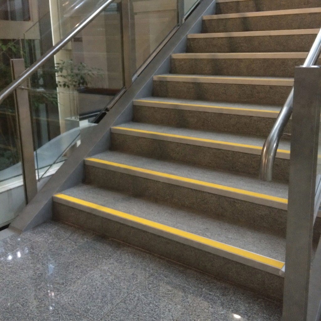 Customer photo review of Aluminium Stair Nosing 60x32mm Heavy Duty Rakeback, 11 Colours