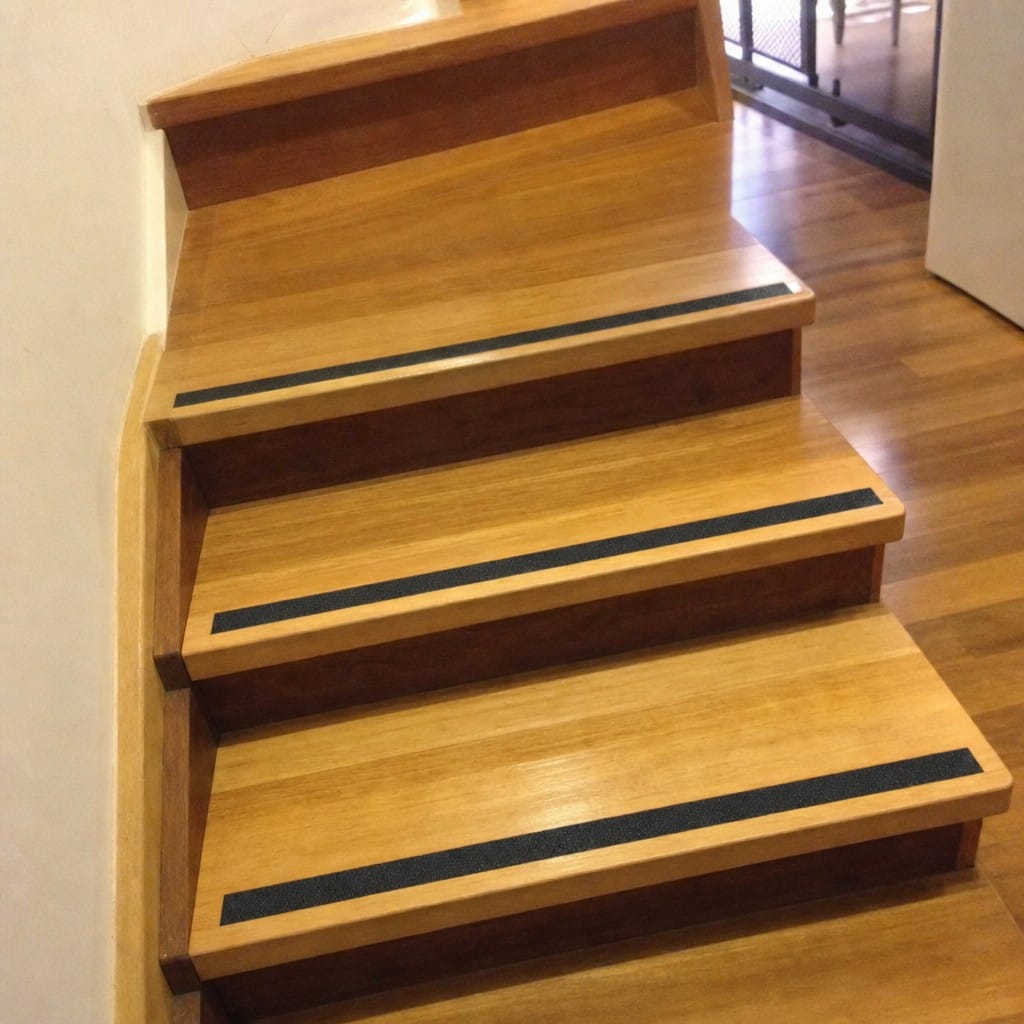 Customer photo review of Anti-Slip Strips 19mm × 610mm | Pack of 10 | Ladder Rungs & Narrow Step Edges