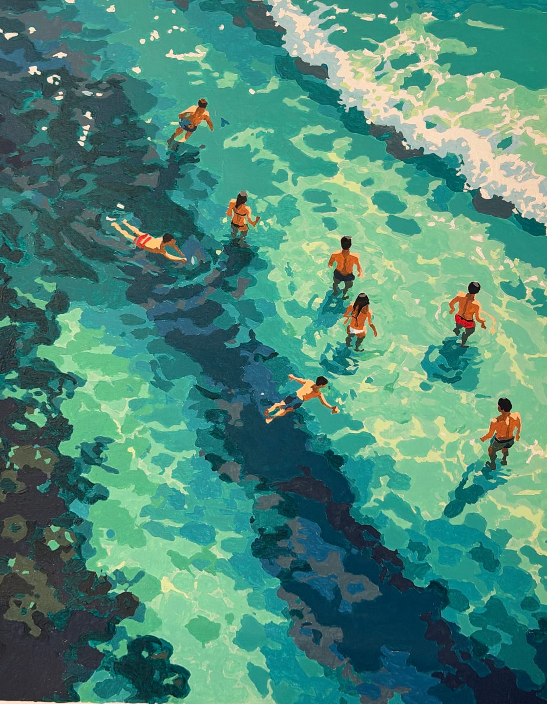 Customer photo review of Clear Waters | Paint by Number