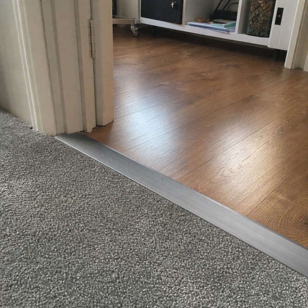 Customer photo review of Carpet Bar 60mm Aluminium Strip 8mm Low Profile 0.9m 2.7m