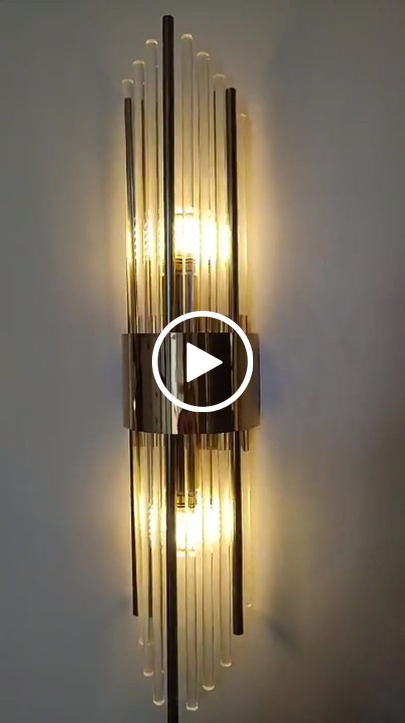 Customer video review of Arandela de Parede Spartan Metal e Vidro