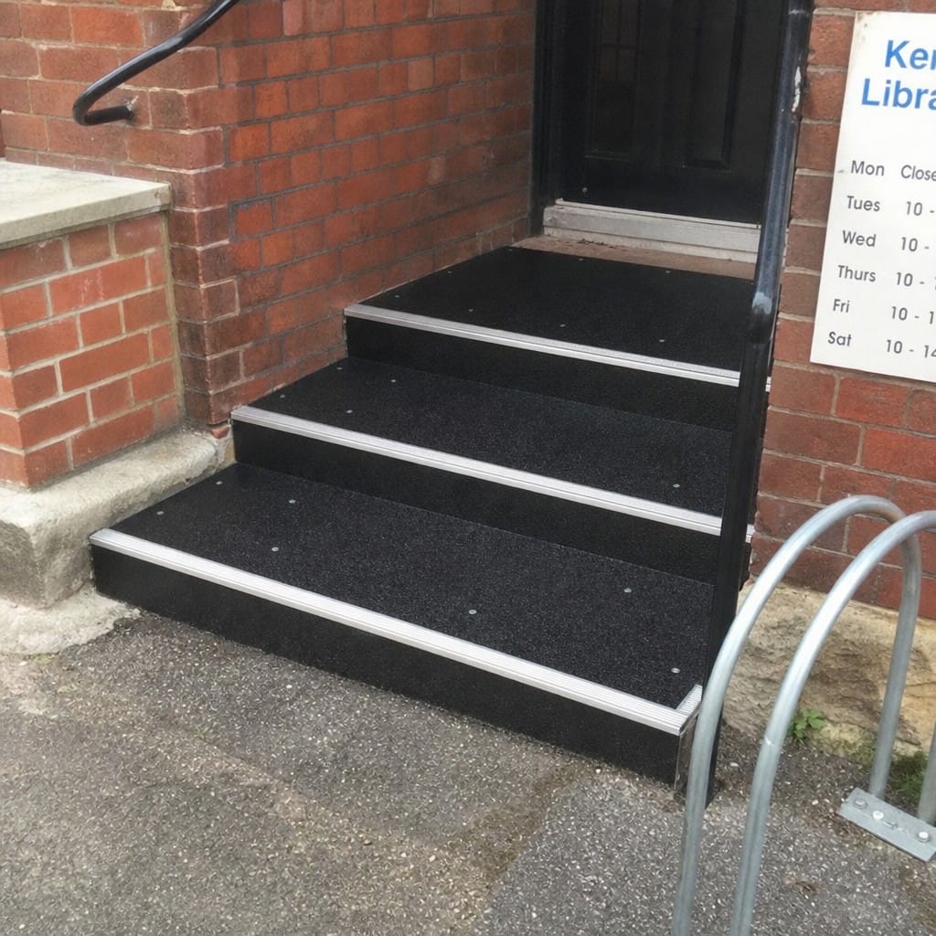 Customer photo review of Anti-Slip GRP Sheet 3mm | R13 Silicon Carbide, Black, Grey or Yellow