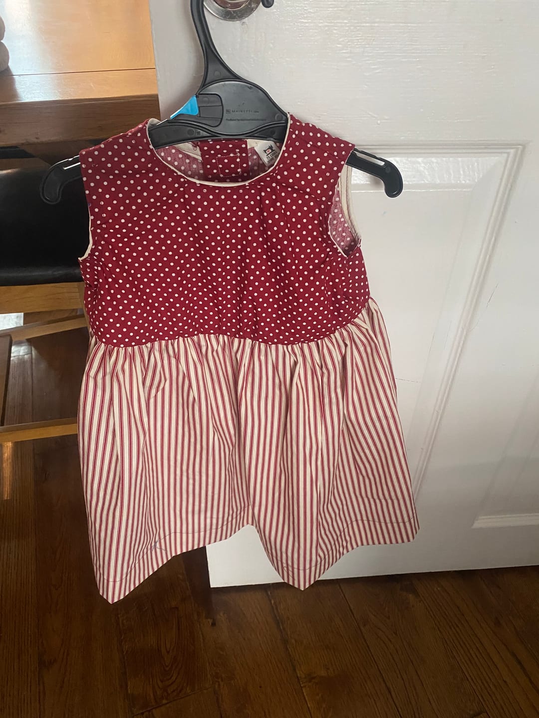Customer photo review of Polka Dot Rose & Hubble Cotton Poplin Fabric