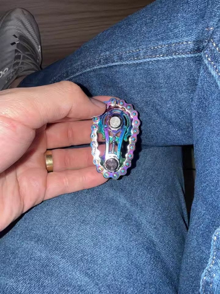 Customer photo review of Fahrradketten Finger Spinner Zappelspielzeug | Leise Fokushilfe Kinder Zahnrad Design