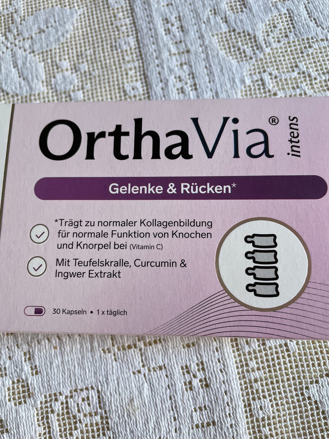 Customer photo review of OrthaVia® intens – Gelenke & Rücken