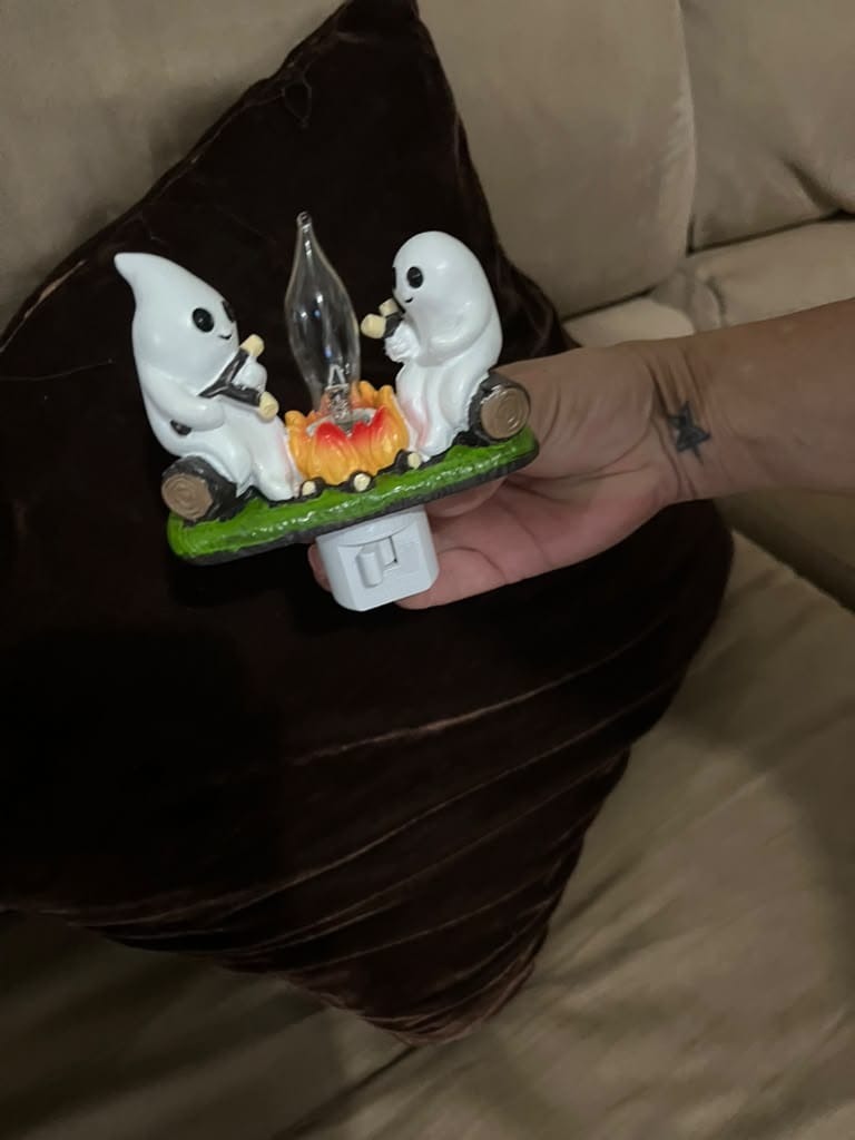 Customer photo review of Ghost Campfire Night Light™