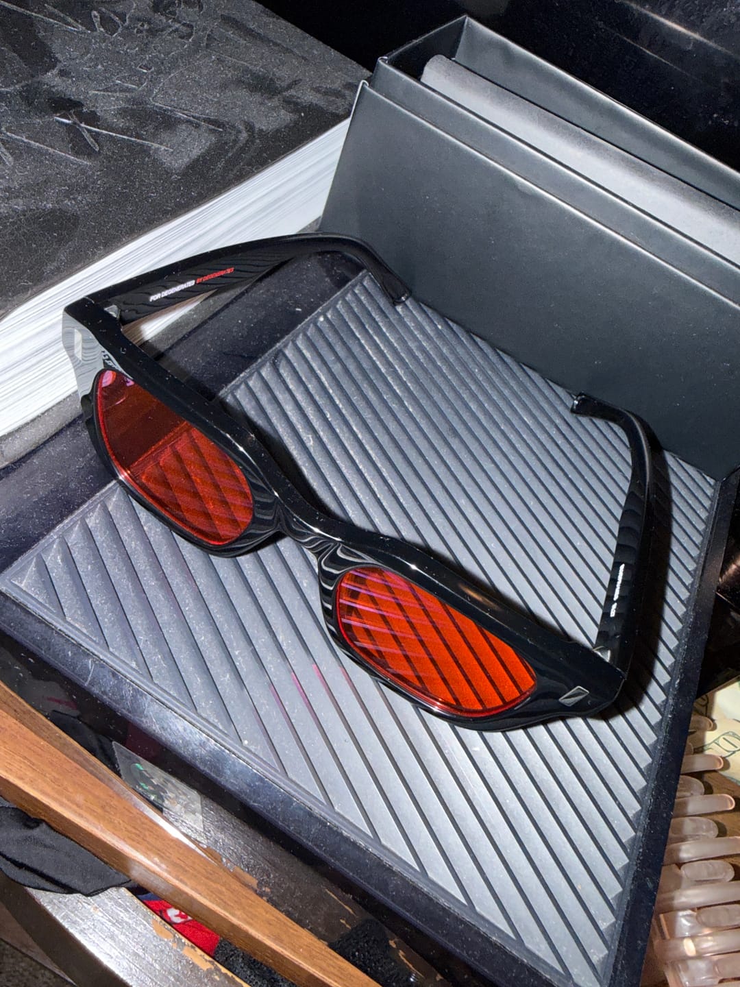 Customer photo review of THE ASTON BLUE LIGHT BLOCKERS 2.0