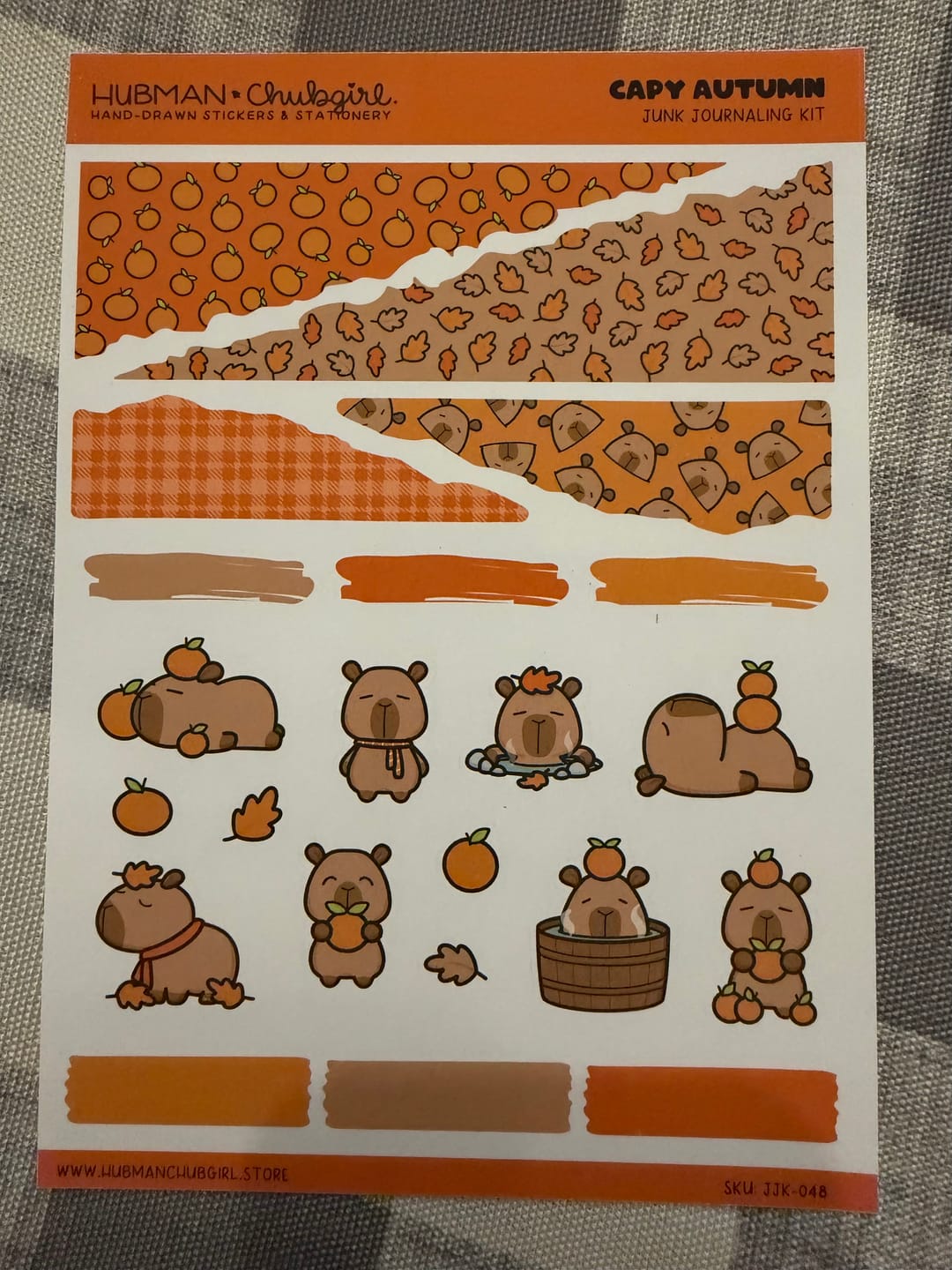 Customer photo review of Capy Autumn Junk Journaling Kit
