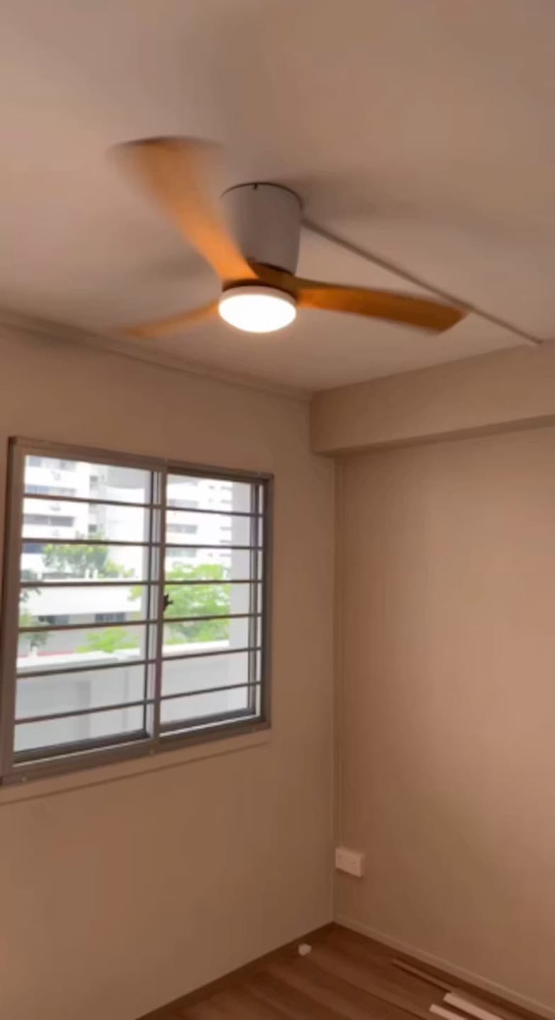 Customer photo review of Ventilateur de Plafond en Bois avec LED Intégrée