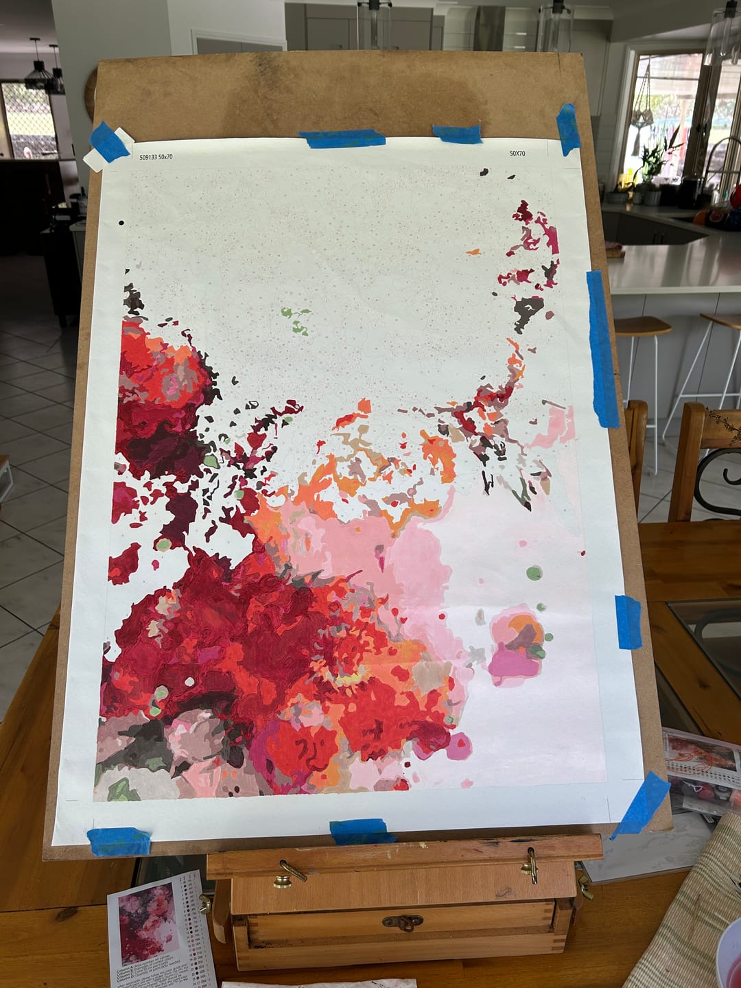 Customer photo review of Paint by Numbers Kit-Blurry Flower