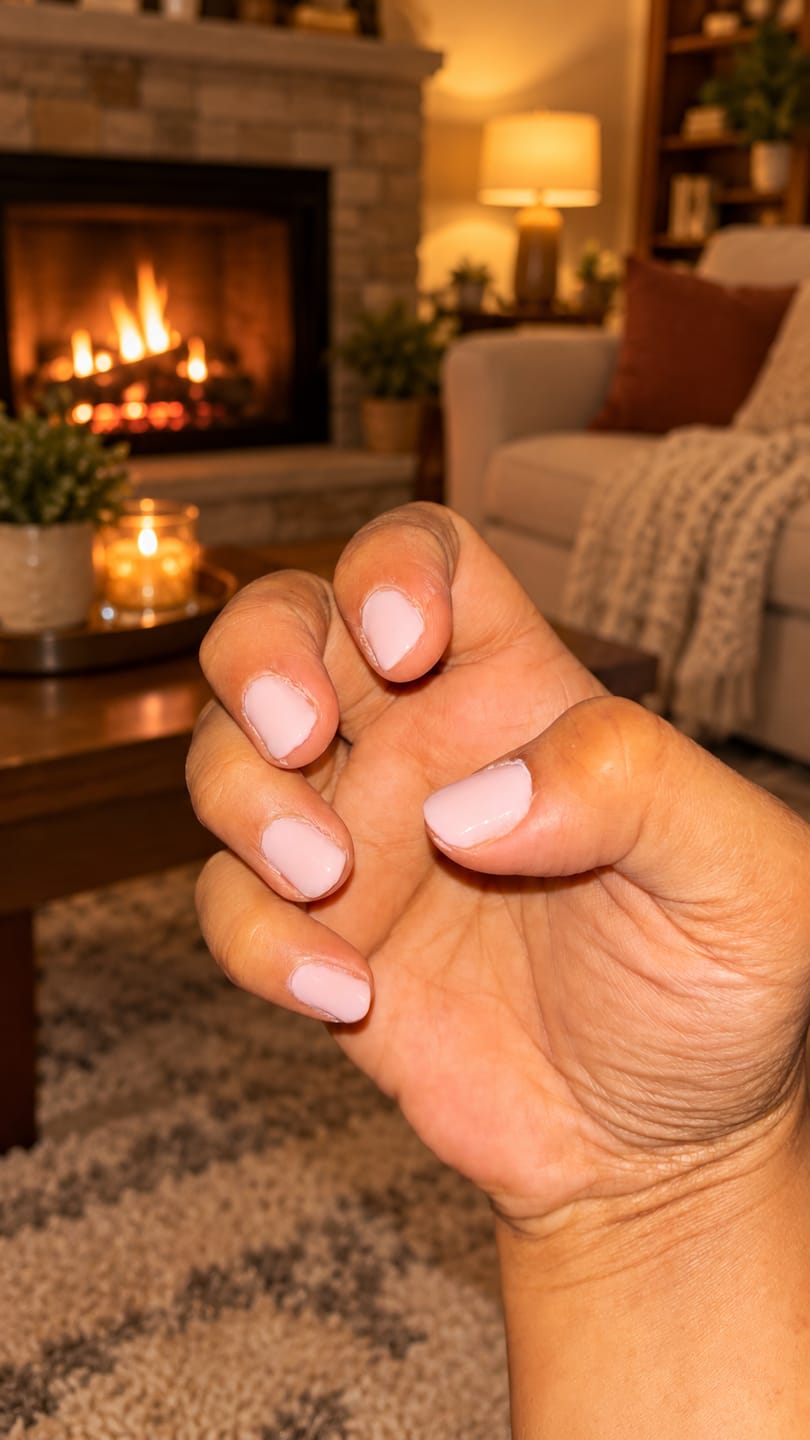 Customer photo review of Khaki Dipping Powder