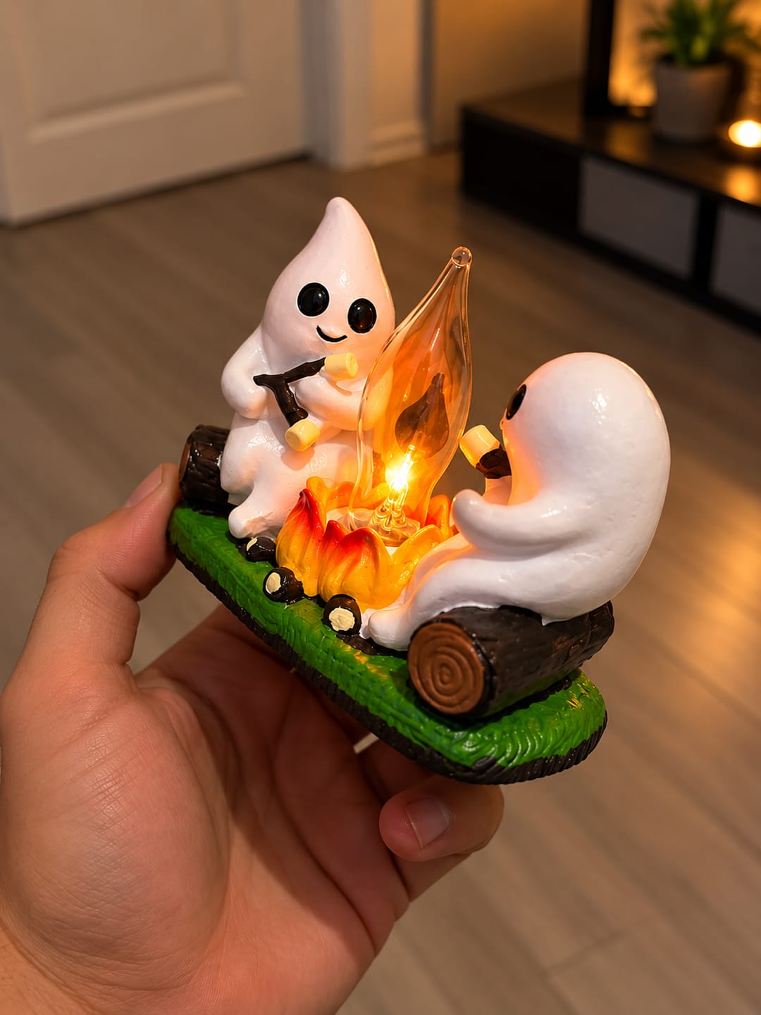 Customer photo review of Ghost Campfire Night Light™