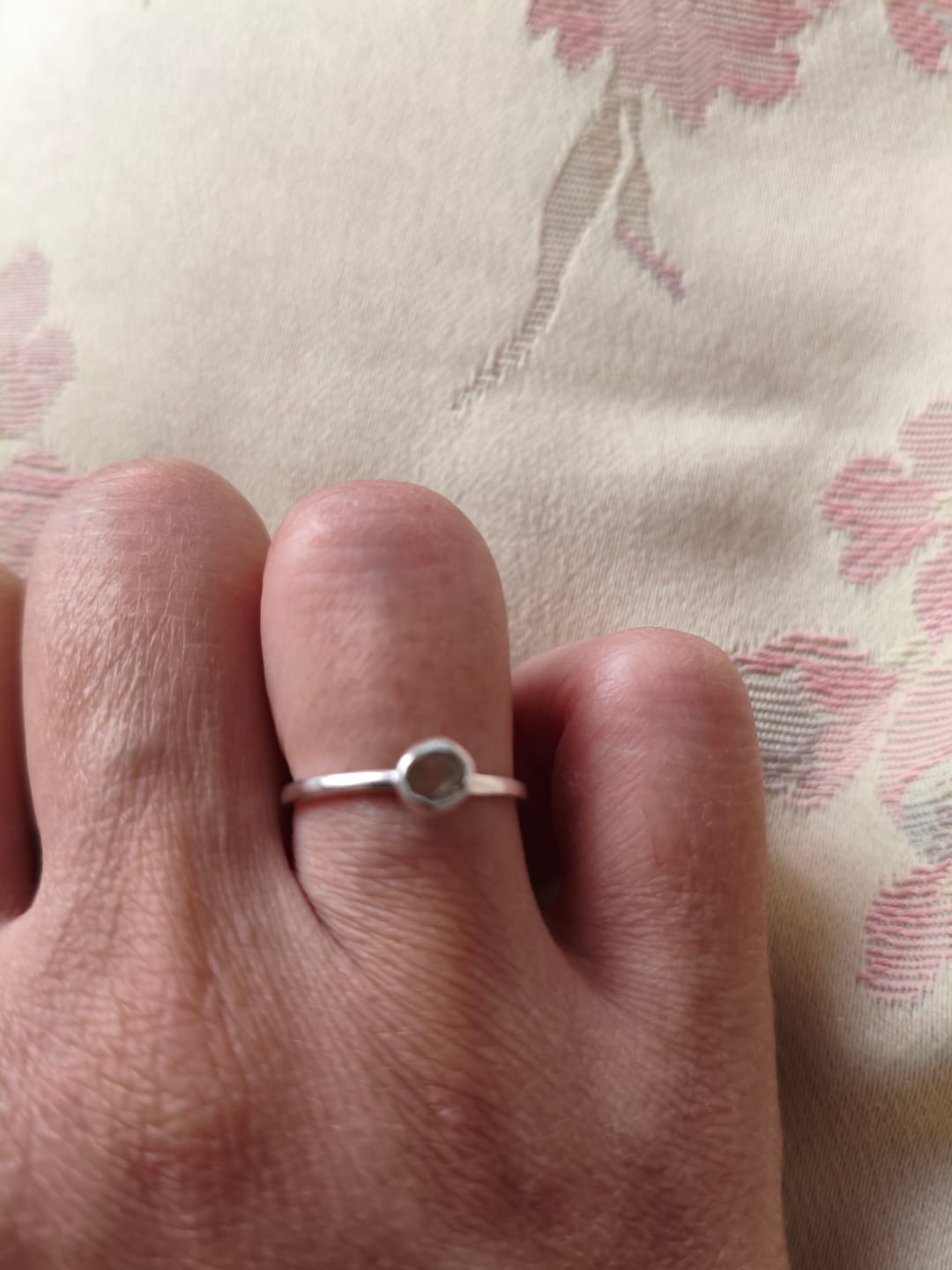 Customer photo review of Anillo Cuarzo Herkimer | Calma - Sensibilidad