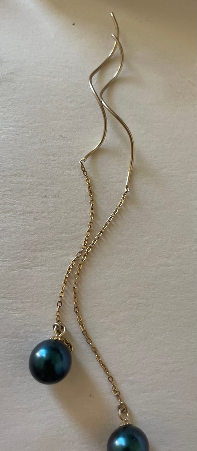 Customer photo review of Collier Perle de Tahiti Soélie