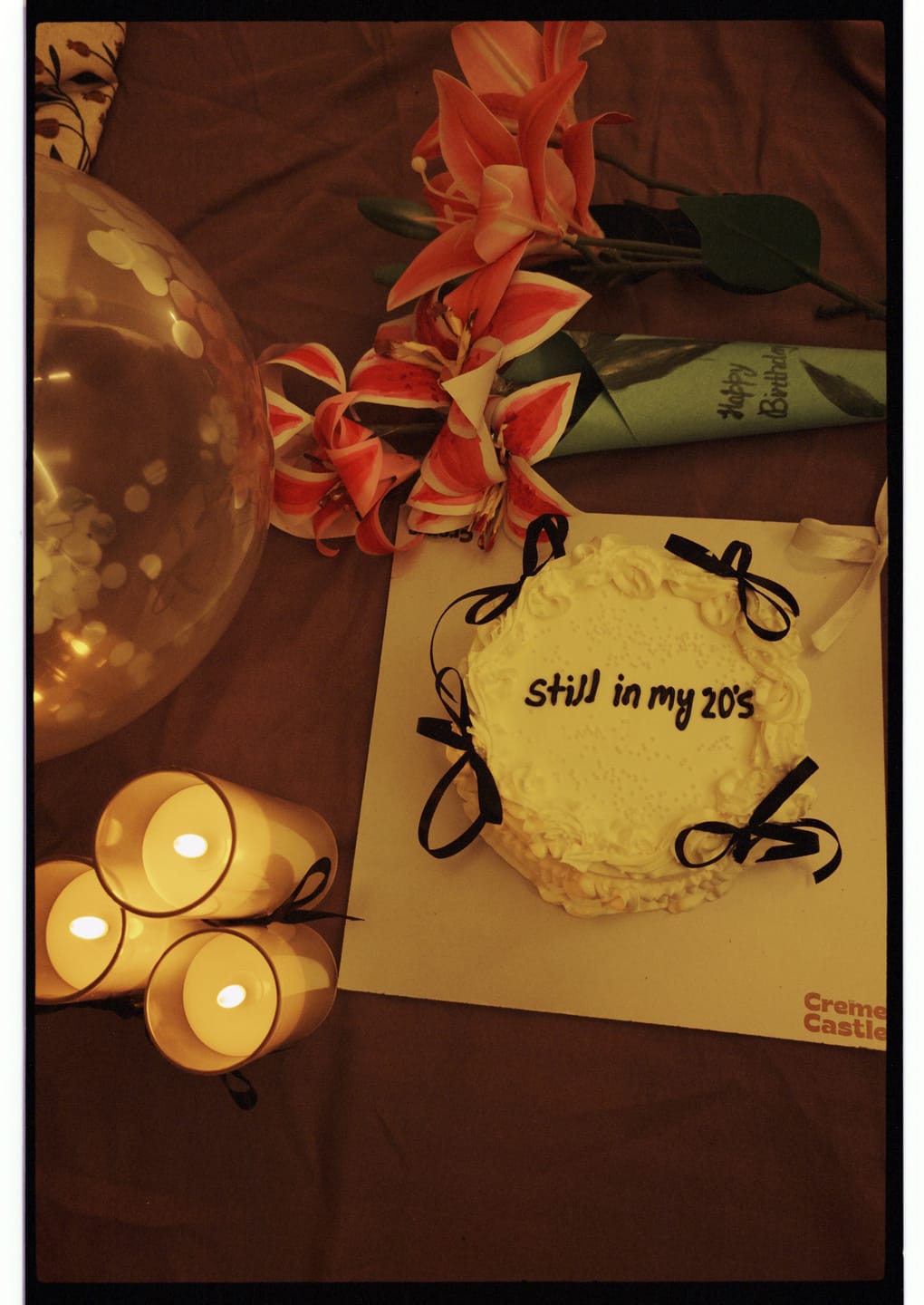 Customer photo review of Vintage Theme Anniversary Cake