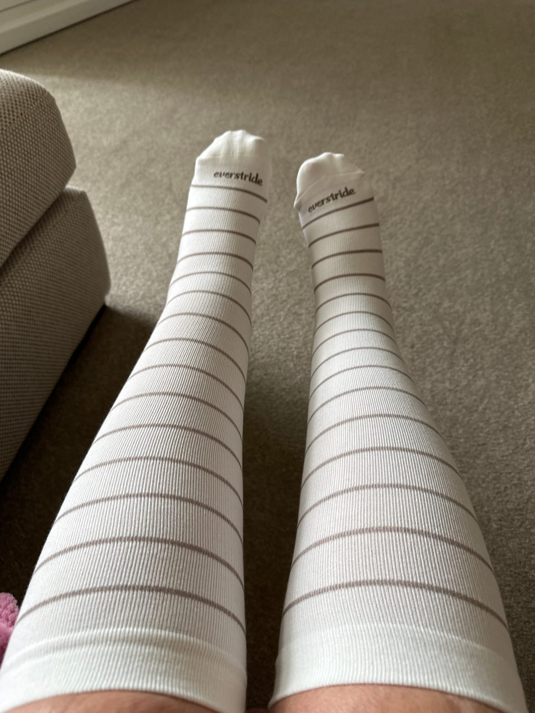 Customer photo review of Bamboo Wide Compression Socks