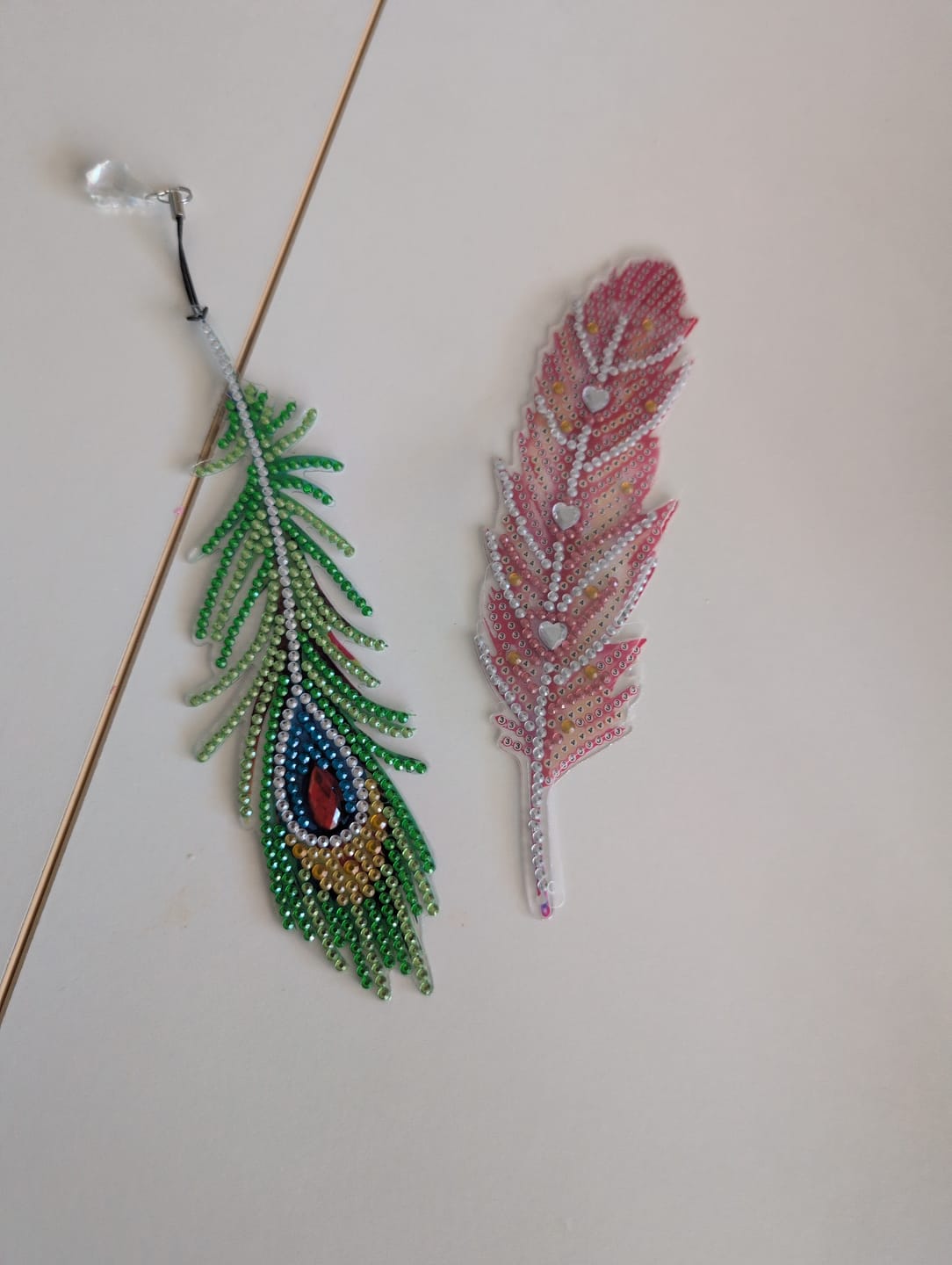 Customer photo review of Lesezeichen 6Stk. Feder - Diamond Painting