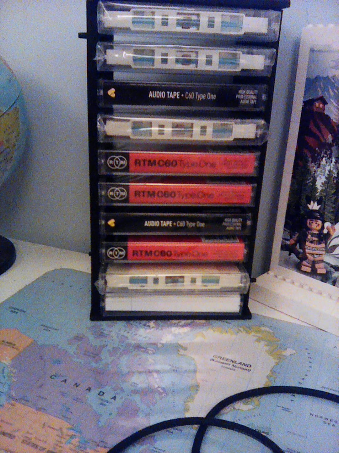 Customer photo review of Modular Cassette Tape Storage Rack for 10 Cassettes