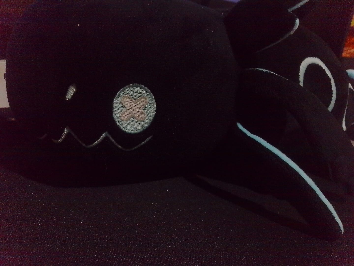 Customer photo review of Rain World - Glowing Cyan Lizard Plush