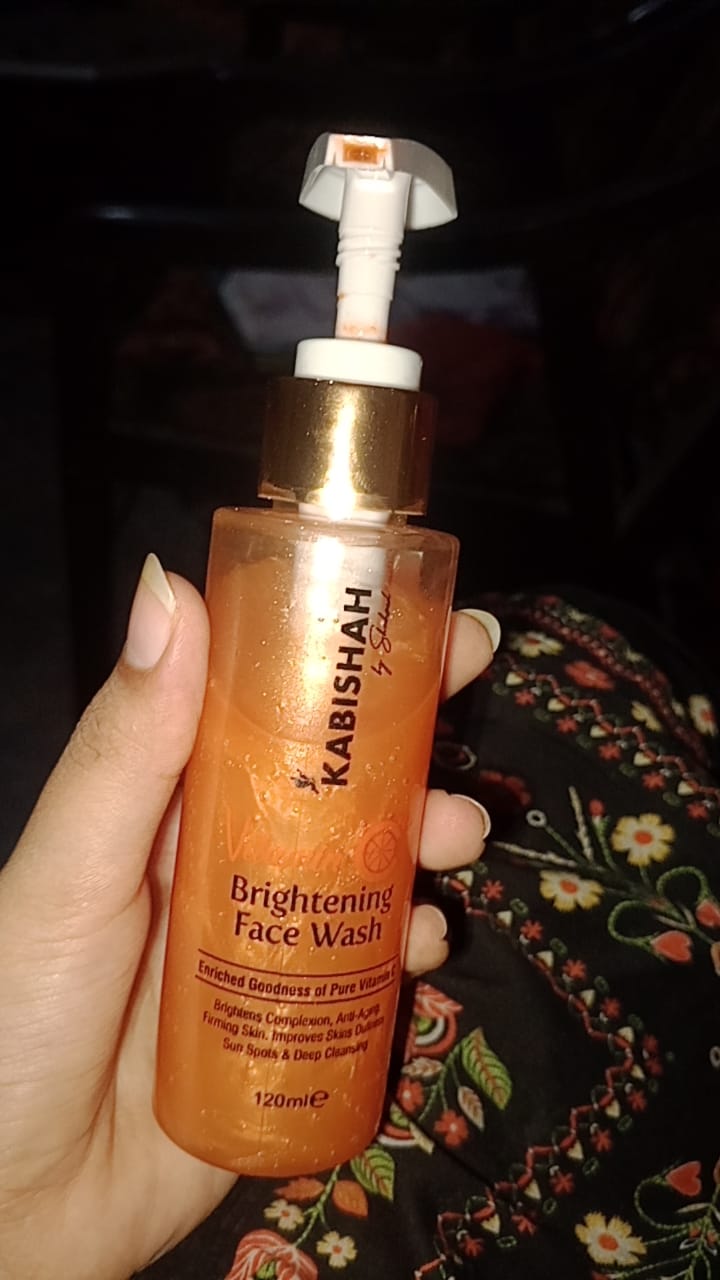 Customer photo review of Vitamin C Brightening Face Wash