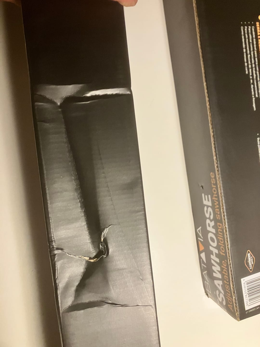 Customer photo review of 2 x Telescopic Sawhorse Set