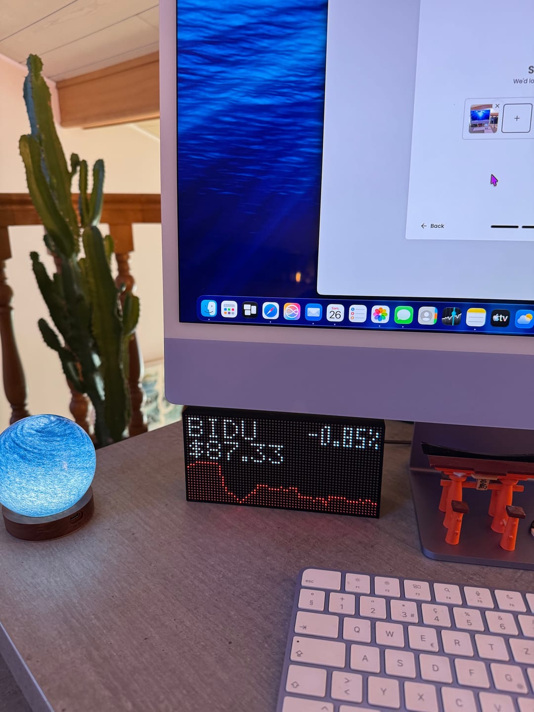 Customer photo review of Ticker Box Display