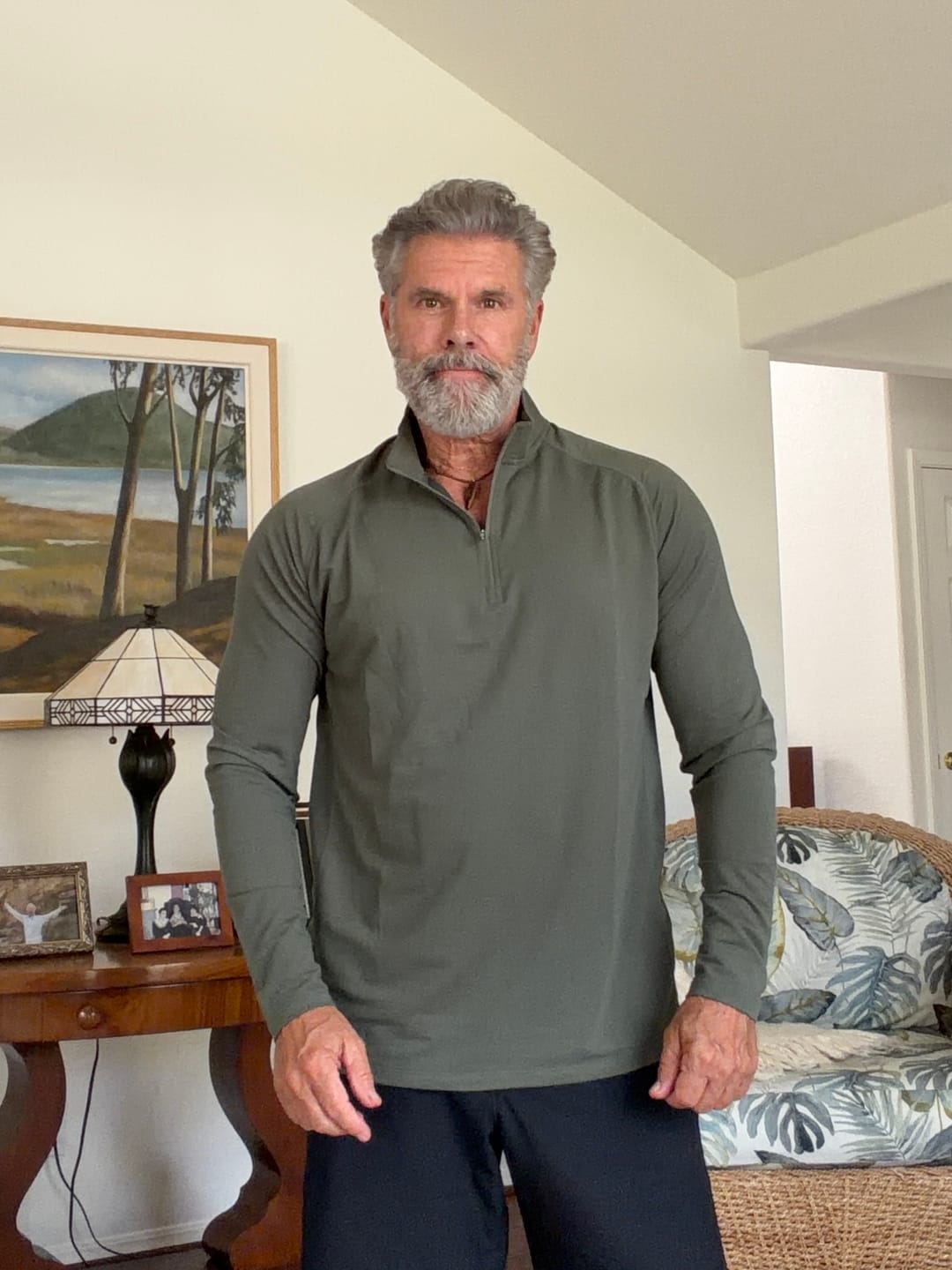 Customer photo review of Performance Airknit Fitted Quarter Zip