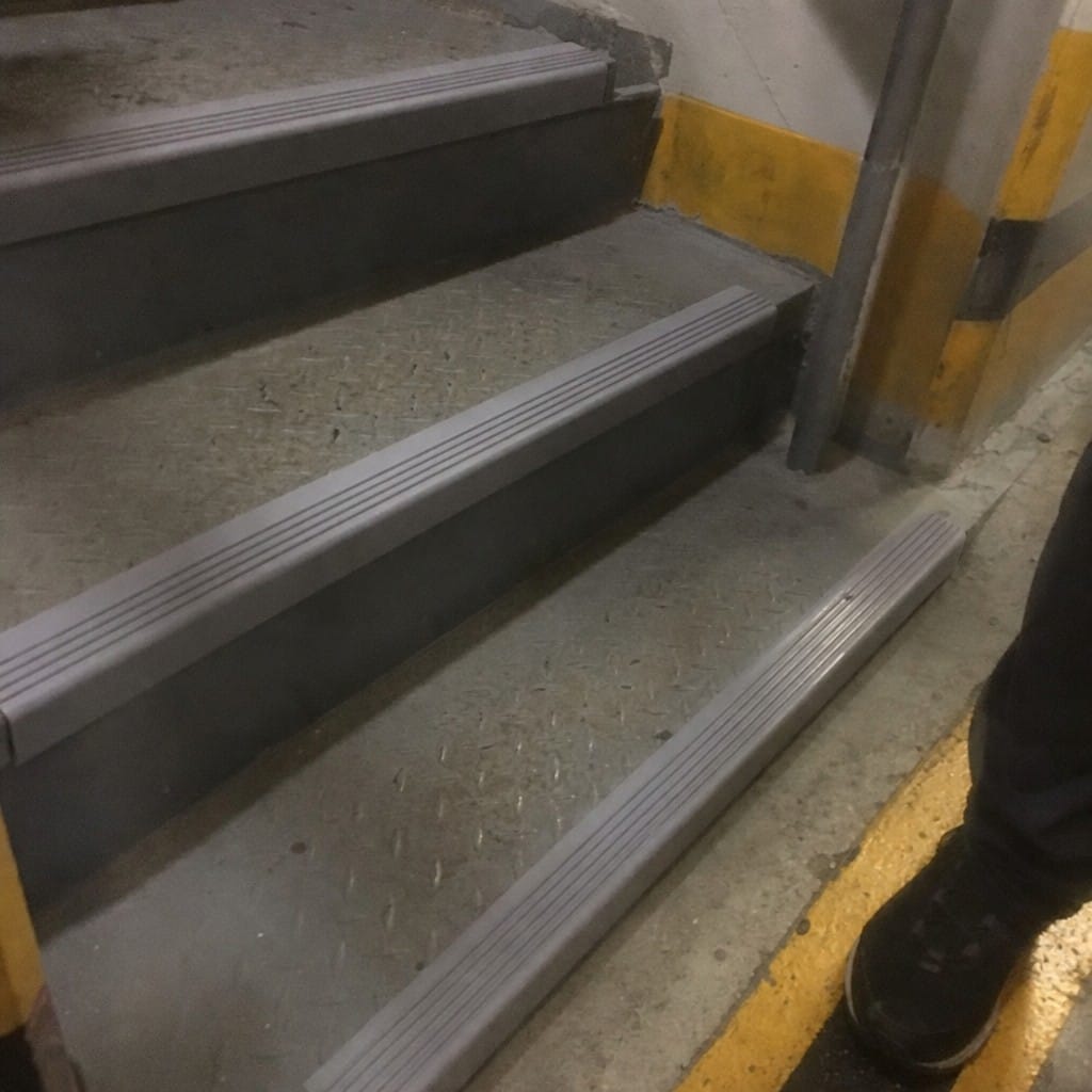 Customer photo review of Rubber Nosing 40x40mm 900mm & 1500mm PVC Anti Slip Step Edge