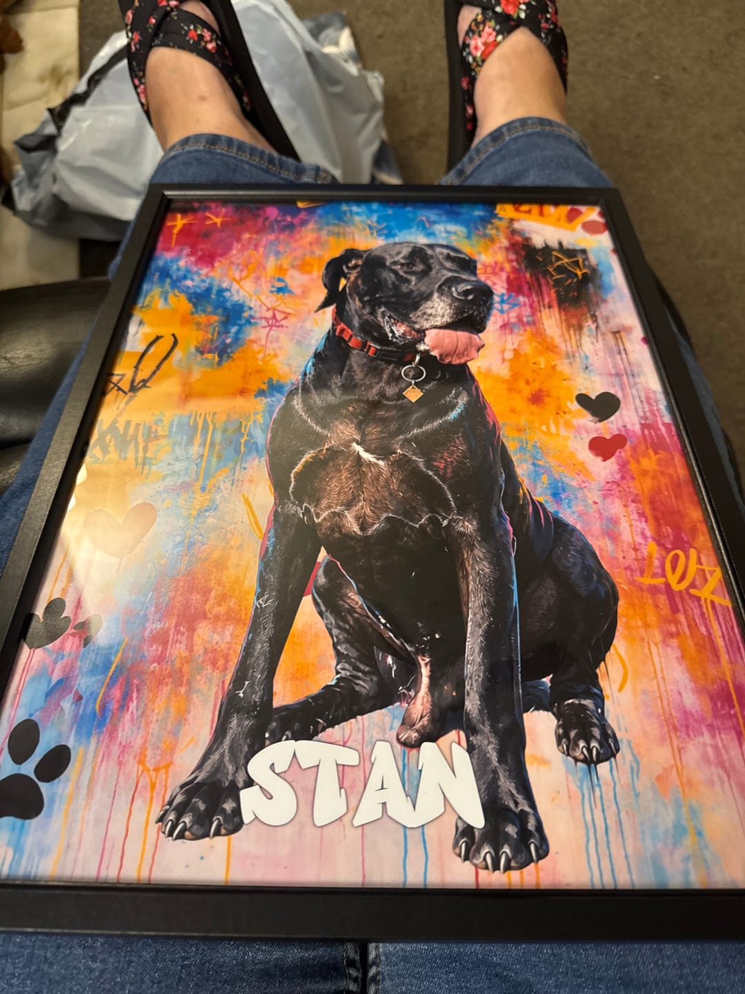 Customer photo review of Graffiti -  Personalised Poster