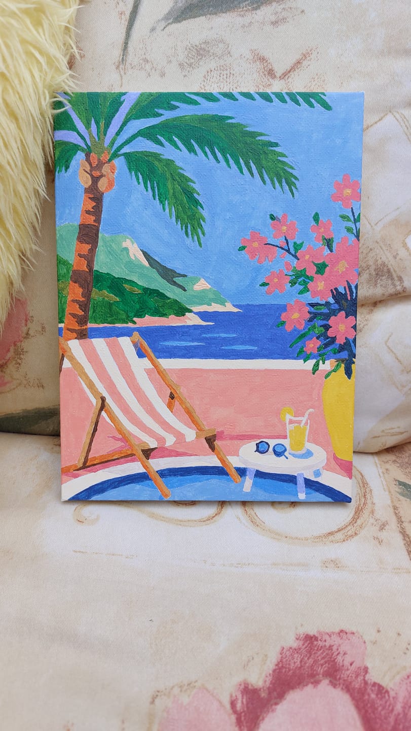 Customer photo review of 6 Mini Paintings - Mediterranean Dream Set