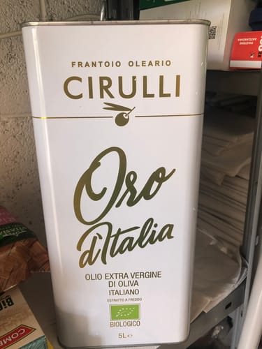 Customer photo review of 1 lattina di olio extravergine Biologico • 5 Litri