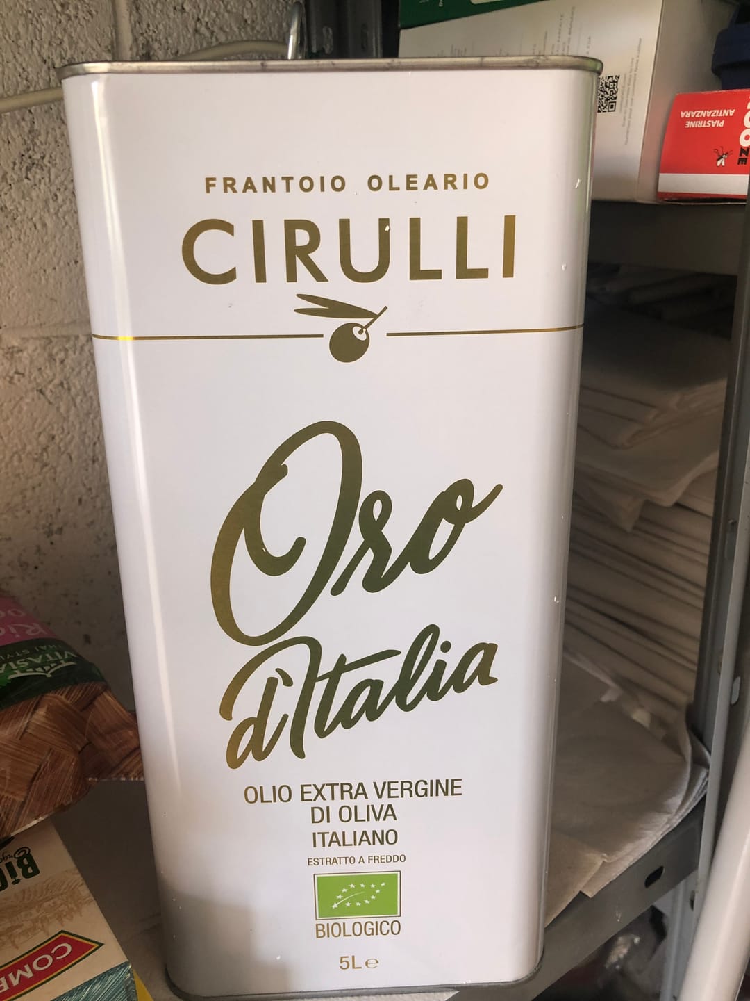 Customer photo review of 1 lattina di olio extravergine Biologico • 5 Litri