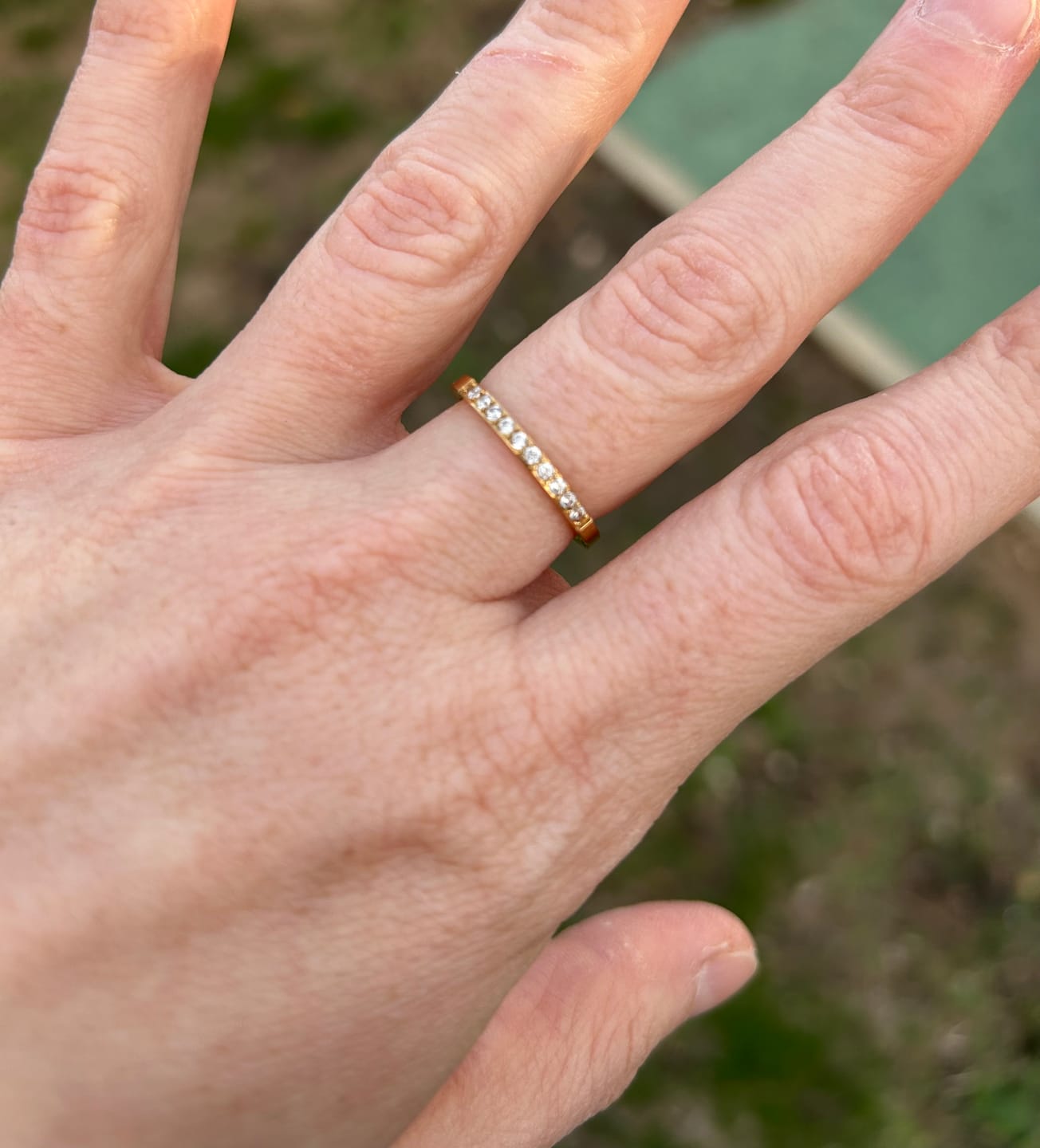 Customer photo review of Timeless Beauty 18K Crystal Ring
