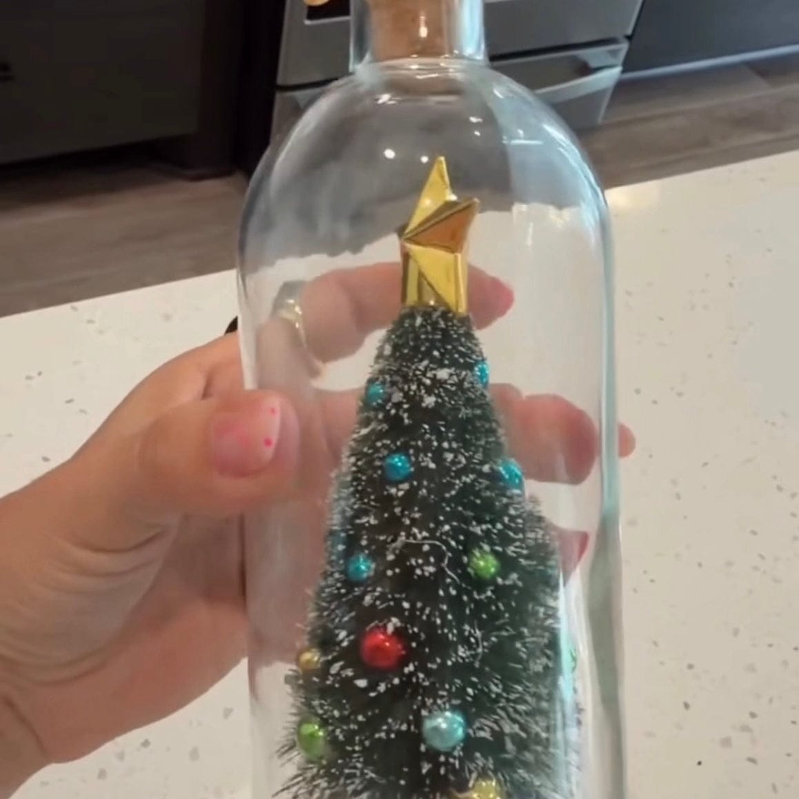 Customer photo review of Botella de Recuerdos Navideños