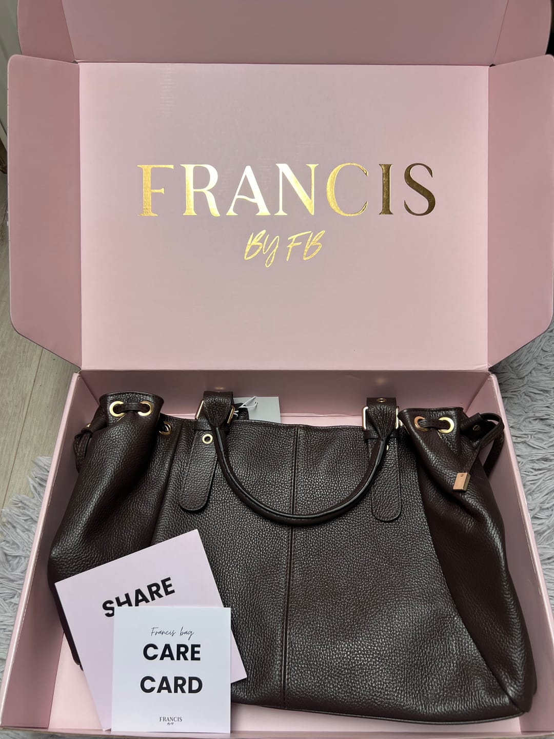 Customer photo review of Muse bag Espresso