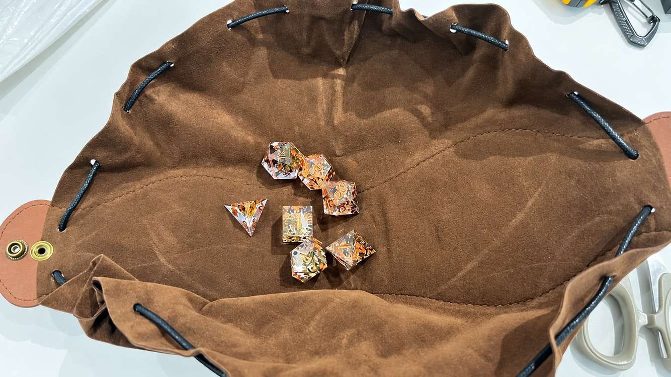 Customer photo review of Norse Dice Belt Pouch